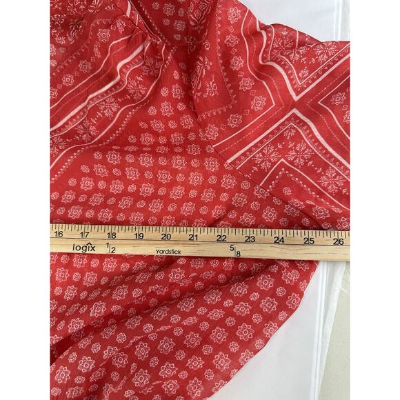 Lane Bryant Plus Sz 18/20 Red Belted Swim Coverup Kimono Beachwear Resortwear - Picture 11 of 16